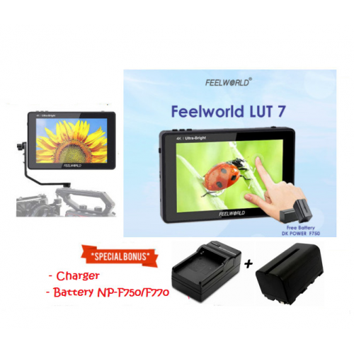 Feelworld Monitor LUT7 7" 4K HDMI Touchscreen - Original New